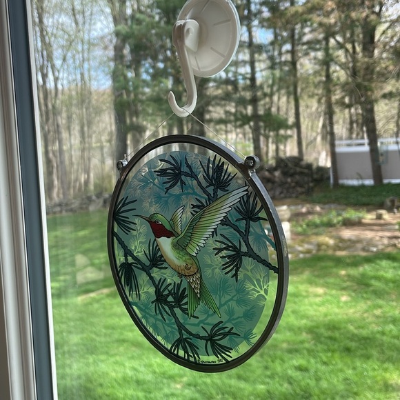Vintage Glassmasters Hummingbird Suncatcher - Picture 3 of 5